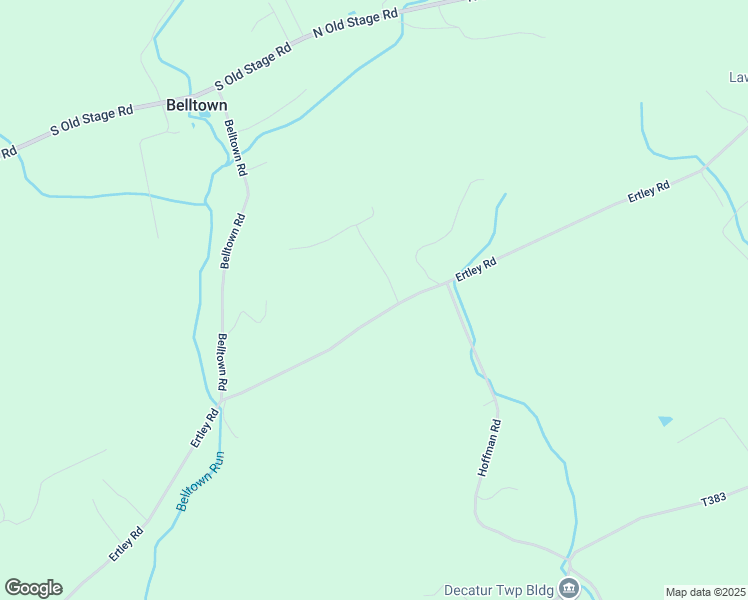 map of restaurants, bars, coffee shops, grocery stores, and more near 597 Ertley Road in McClure