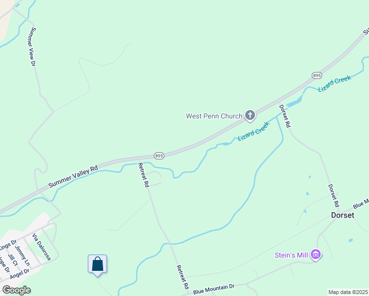 map of restaurants, bars, coffee shops, grocery stores, and more near Summer Valley Road in New Ringgold