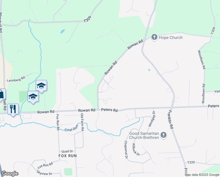 map of restaurants, bars, coffee shops, grocery stores, and more near 144 Lexington Drive in Cranberry Township