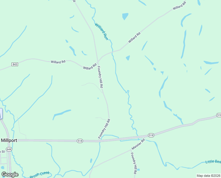 map of restaurants, bars, coffee shops, grocery stores, and more near 13604 Foundry Hill Road in Hanoverton