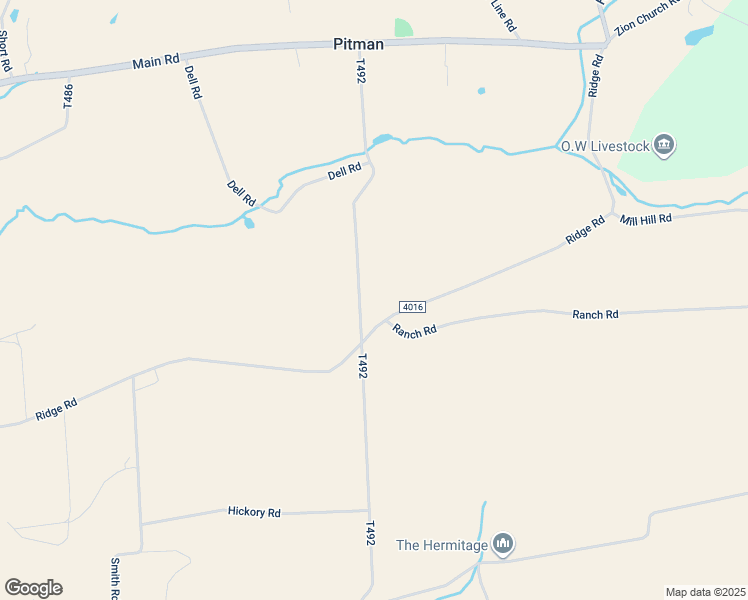 map of restaurants, bars, coffee shops, grocery stores, and more near 210 Pitman Road in Pitman