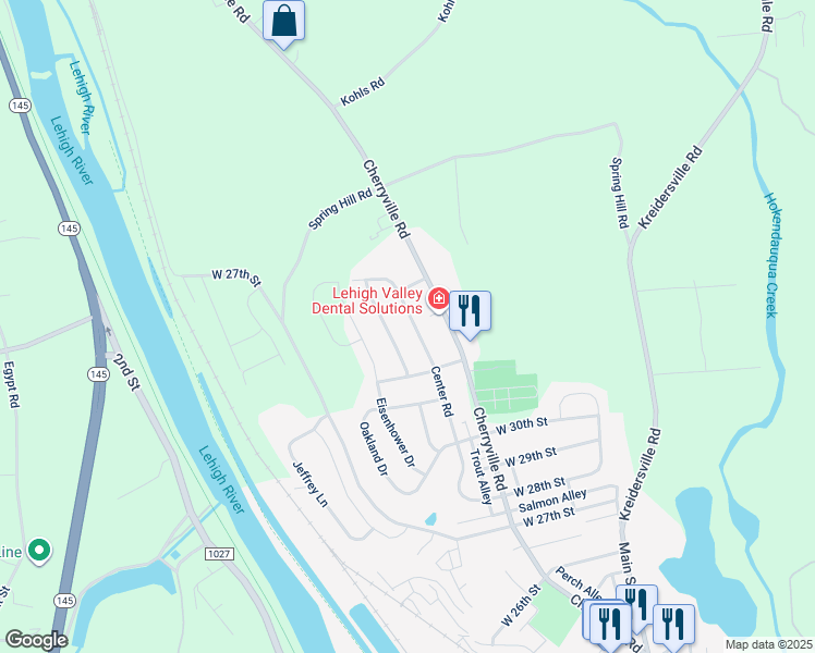map of restaurants, bars, coffee shops, grocery stores, and more near 3254 Center Rd in Northampton