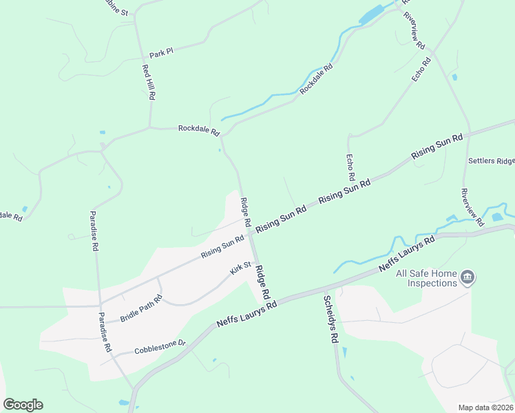 map of restaurants, bars, coffee shops, grocery stores, and more near 5521 Ridge Road in Slatington