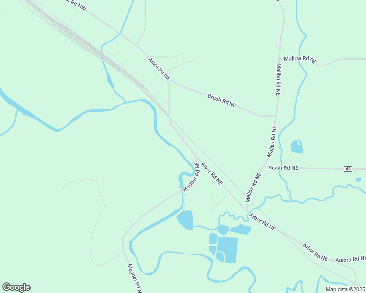 map of restaurants, bars, coffee shops, grocery stores, and more near 122 Arbor Rd NE in Minerva