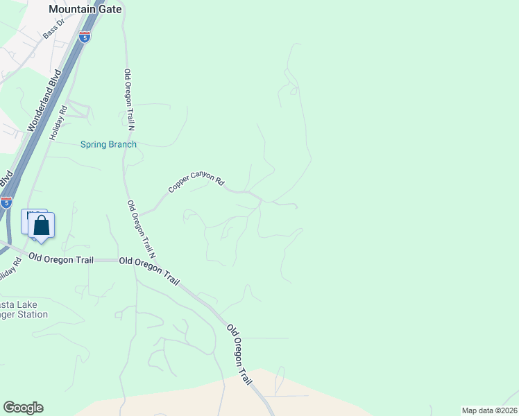 map of restaurants, bars, coffee shops, grocery stores, and more near 14254 Wintu Way in Redding