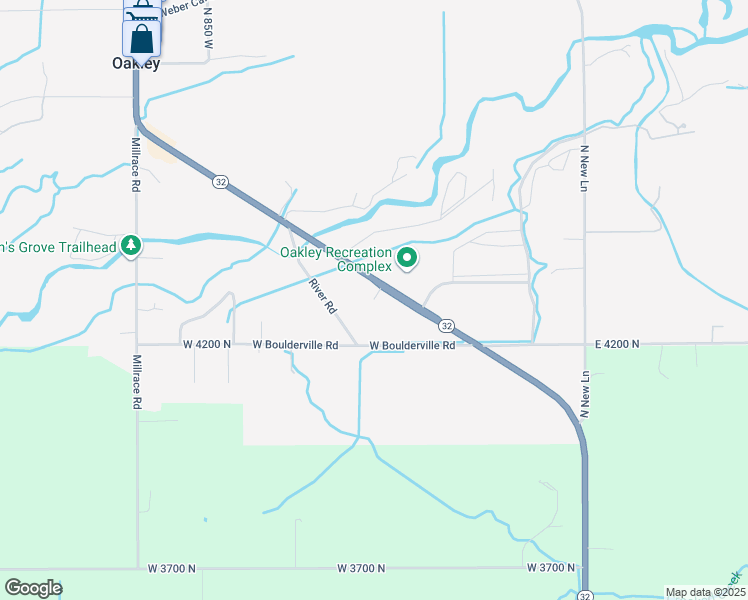 map of restaurants, bars, coffee shops, grocery stores, and more near 3430 Riverview Court in Kamas