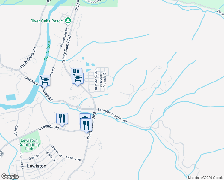 map of restaurants, bars, coffee shops, grocery stores, and more near Henrietta Road in Lewiston