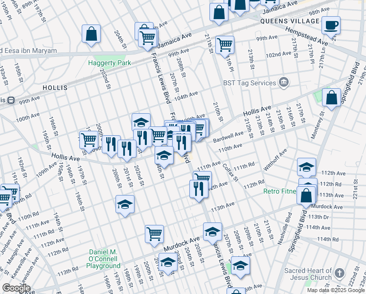 Francis Lewis Blvd & Hollis Ave, New York NY Walk Score