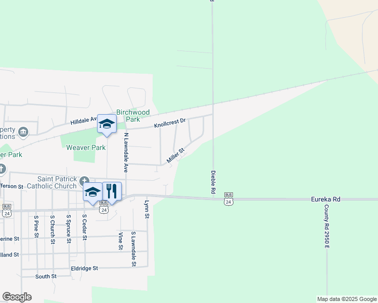 map of restaurants, bars, coffee shops, grocery stores, and more near 1206 Miller Street in Washington