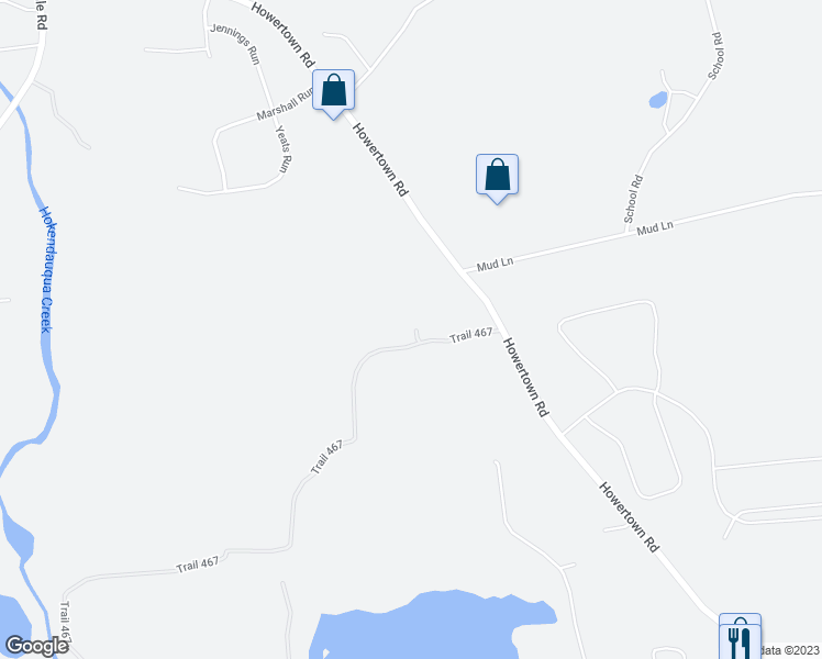 map of restaurants, bars, coffee shops, grocery stores, and more near 178 Trail 467 in Northampton