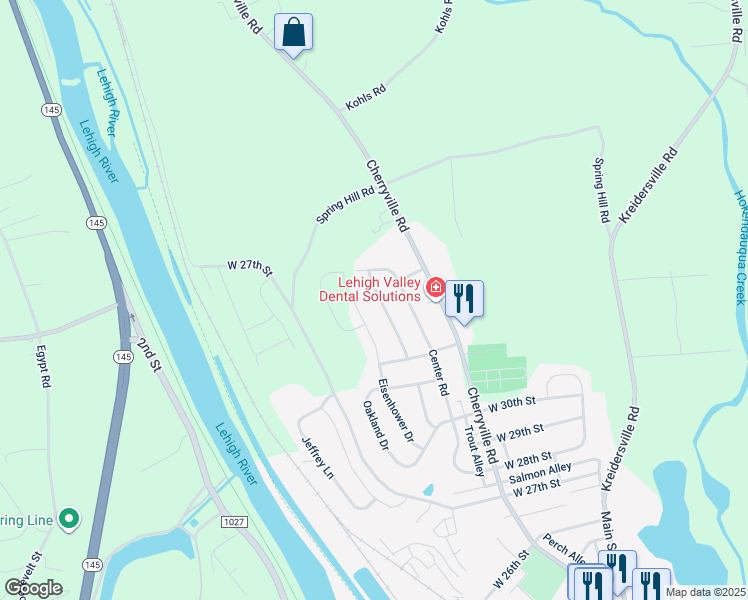 map of restaurants, bars, coffee shops, grocery stores, and more near 3276 Kennedy Drive in Northampton