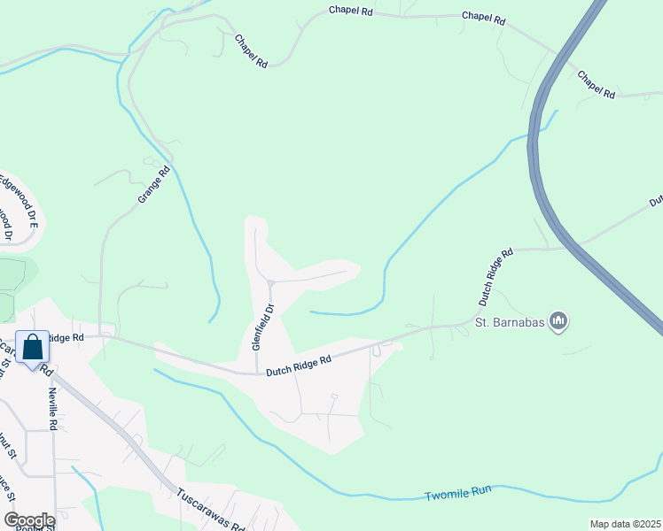 map of restaurants, bars, coffee shops, grocery stores, and more near 214 Woodview Drive in Beaver
