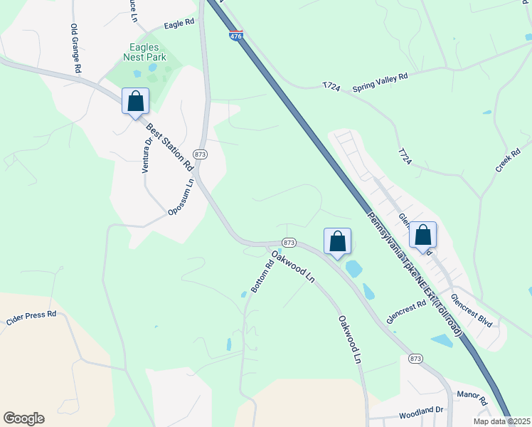 map of restaurants, bars, coffee shops, grocery stores, and more near 6284 Venture Court in Slatington