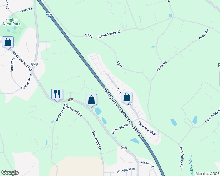 map of restaurants, bars, coffee shops, grocery stores, and more near 6232 Imler Court in Slatington