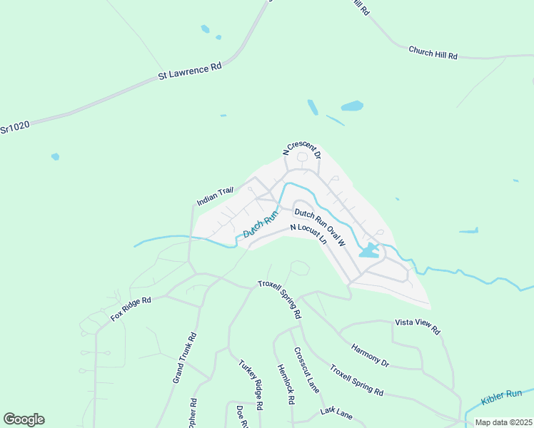 map of restaurants, bars, coffee shops, grocery stores, and more near North Locust Lane in Flinton