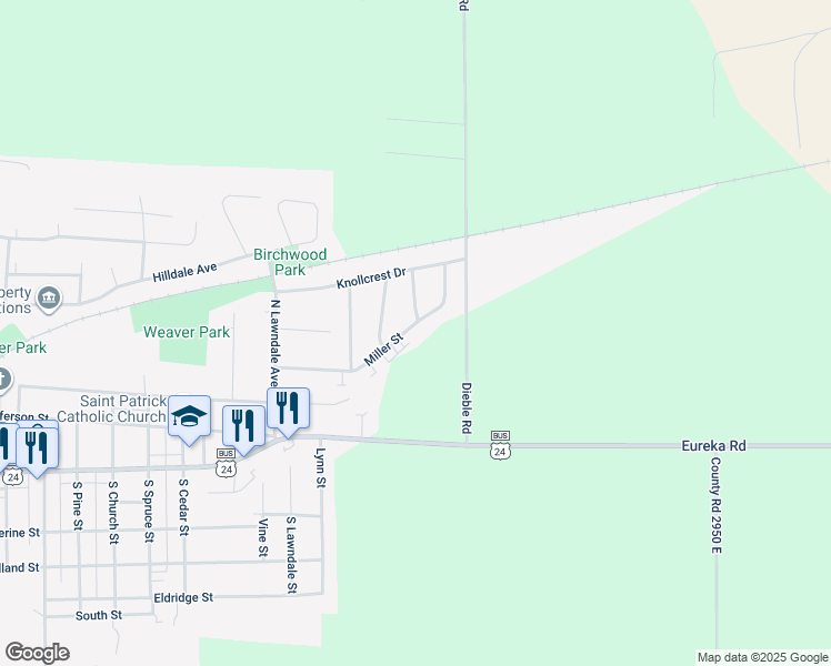 map of restaurants, bars, coffee shops, grocery stores, and more near 1206 Miller Street in Washington