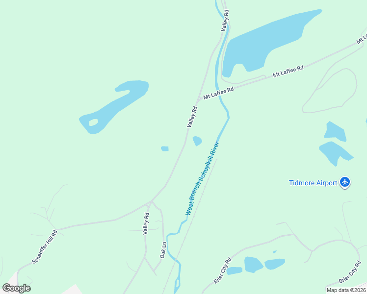 map of restaurants, bars, coffee shops, grocery stores, and more near 1209 Valley Road in Pottsville