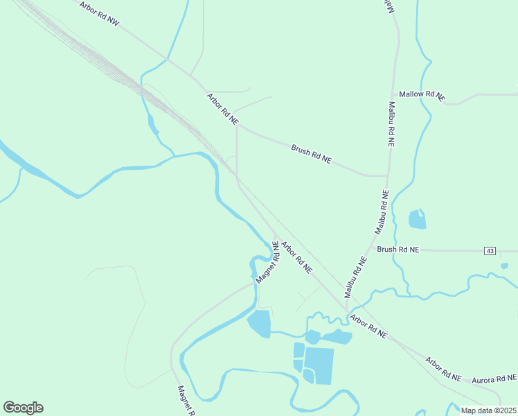 map of restaurants, bars, coffee shops, grocery stores, and more near 122 Arbor Road Northeast in Minerva