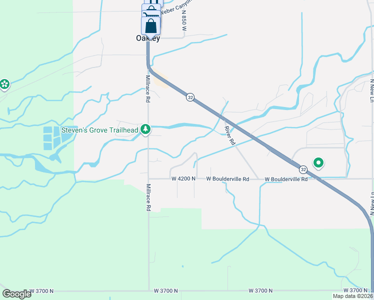 map of restaurants, bars, coffee shops, grocery stores, and more near 4312 Meadow Lane in Oakley
