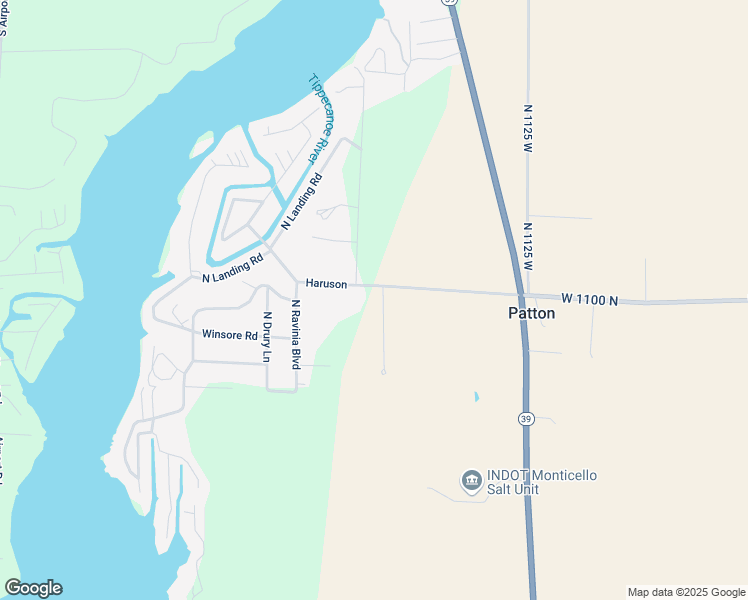 map of restaurants, bars, coffee shops, grocery stores, and more near Fieldstone Court in Monticello