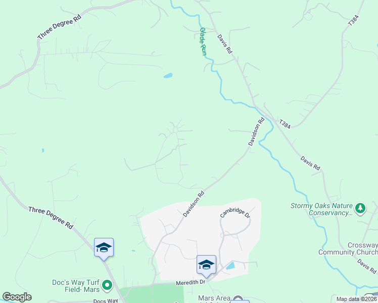 map of restaurants, bars, coffee shops, grocery stores, and more near 160 Heaven Lane in Mars