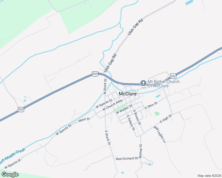 map of restaurants, bars, coffee shops, grocery stores, and more near 5 Bubb Street in McClure