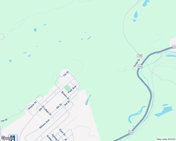 map of restaurants, bars, coffee shops, grocery stores, and more near 134 Valley Furnace Avenue in Port Carbon