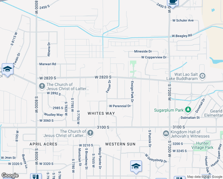 map of restaurants, bars, coffee shops, grocery stores, and more near 2879 Fetzer Drive in Magna