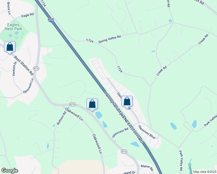map of restaurants, bars, coffee shops, grocery stores, and more near 6252 Jessup Court in Slatington
