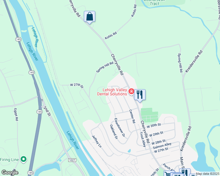 map of restaurants, bars, coffee shops, grocery stores, and more near 253 West Center Road in Northampton