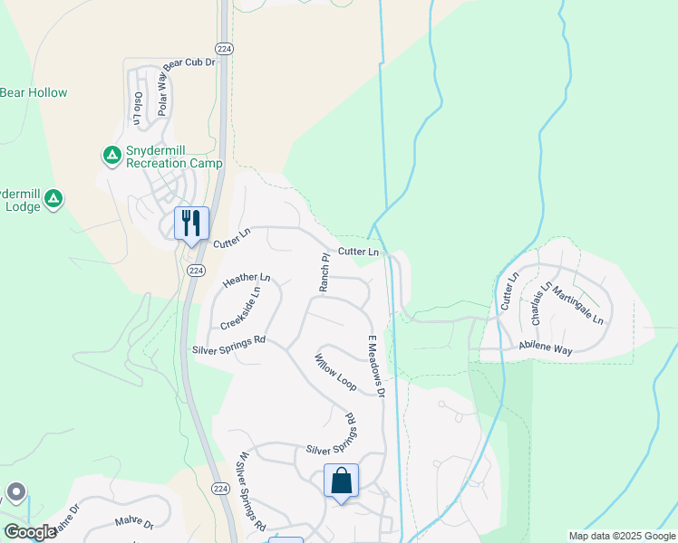map of restaurants, bars, coffee shops, grocery stores, and more near 1482 Willow Lane in Park City