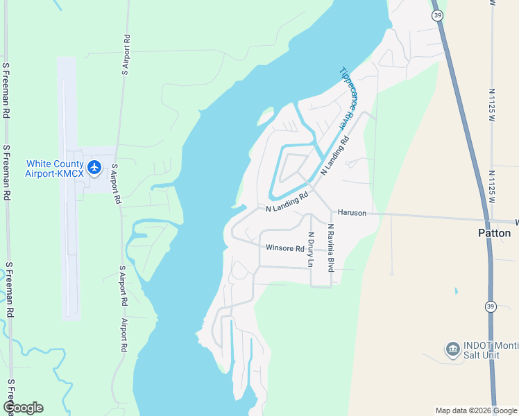 map of restaurants, bars, coffee shops, grocery stores, and more near 11000 North Landing Road in Monticello