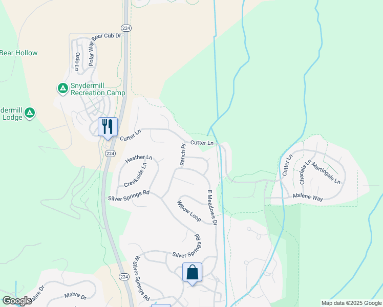 map of restaurants, bars, coffee shops, grocery stores, and more near 1482 Willow Lane in Park City