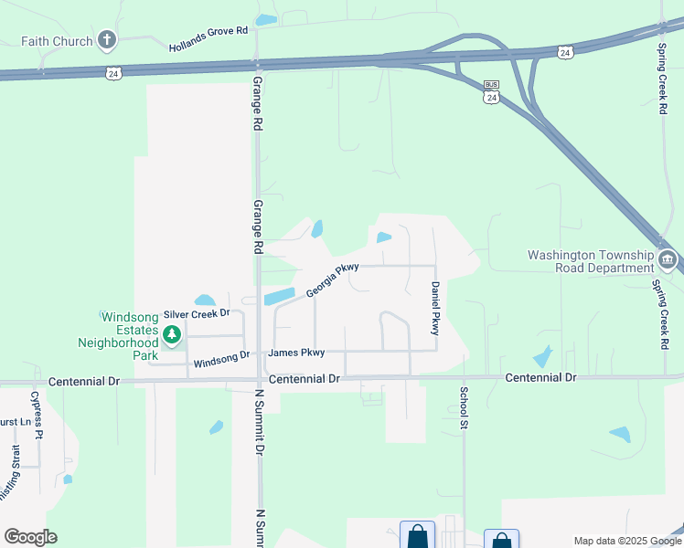 map of restaurants, bars, coffee shops, grocery stores, and more near 100 Smiley Court in Washington