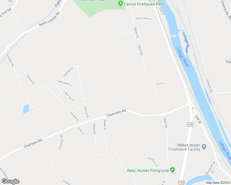 map of restaurants, bars, coffee shops, grocery stores, and more near 1255 Hannah Ln in Coplay