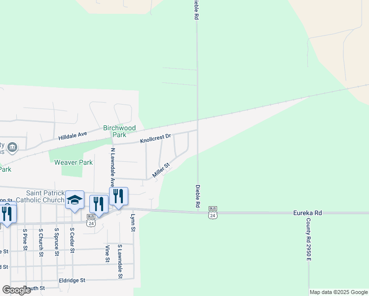 map of restaurants, bars, coffee shops, grocery stores, and more near 1404 Miller Street in Washington