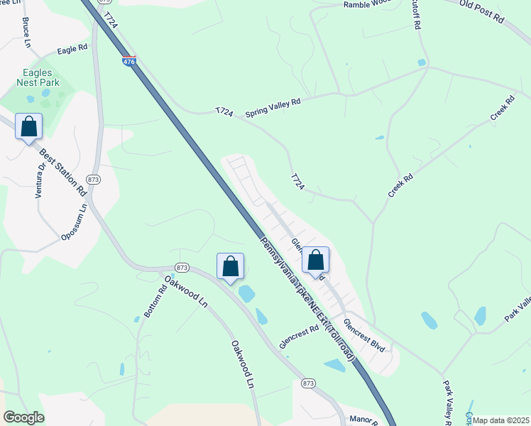 map of restaurants, bars, coffee shops, grocery stores, and more near 6272 Kaylor Court in Slatington