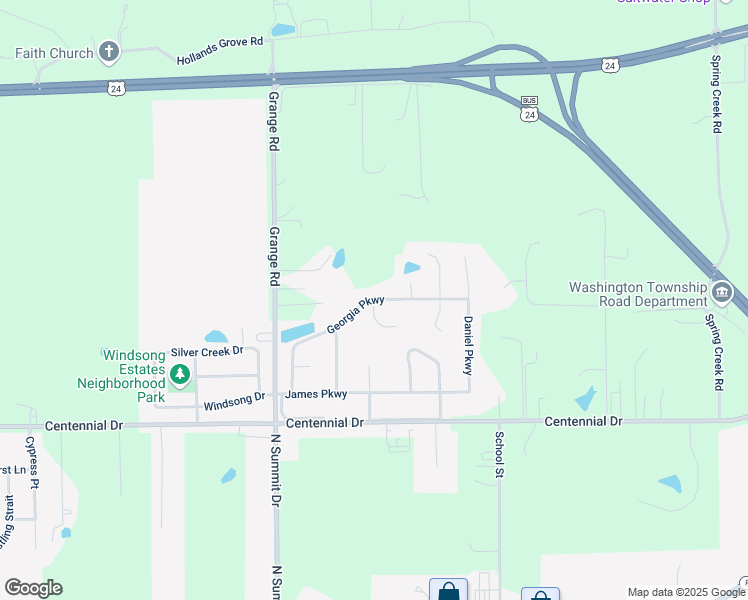 map of restaurants, bars, coffee shops, grocery stores, and more near 100 Smiley Court in Washington