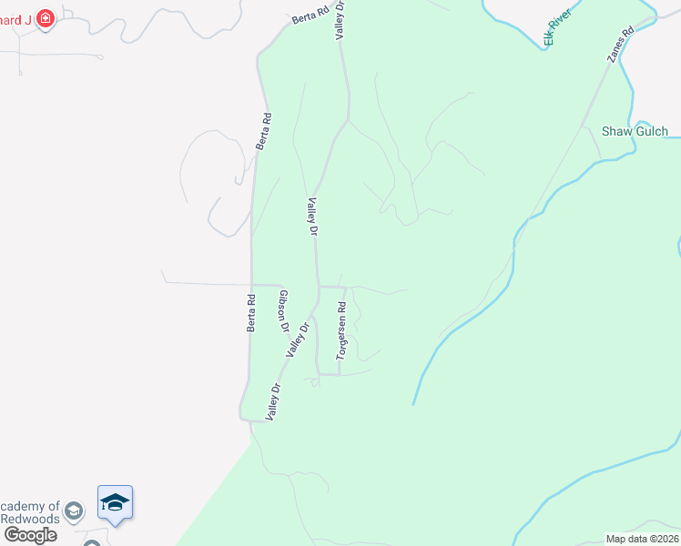 map of restaurants, bars, coffee shops, grocery stores, and more near 1145 Greenpoint Road in Eureka