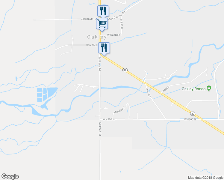 map of restaurants, bars, coffee shops, grocery stores, and more near 4412 Millrace Road in Kamas