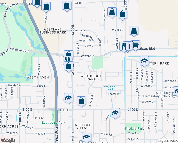 map of restaurants, bars, coffee shops, grocery stores, and more near 2808 Centerbrook Drive in Salt Lake City