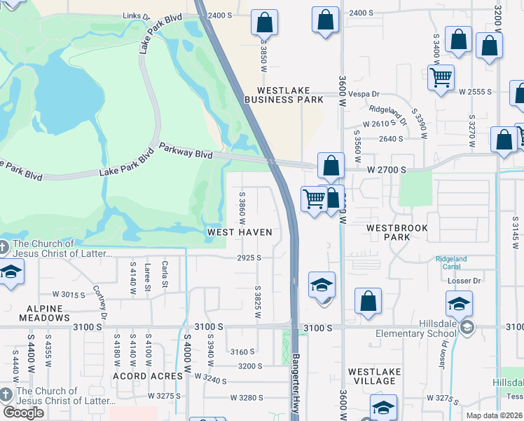 map of restaurants, bars, coffee shops, grocery stores, and more near 2764 Saris Circle in Salt Lake City