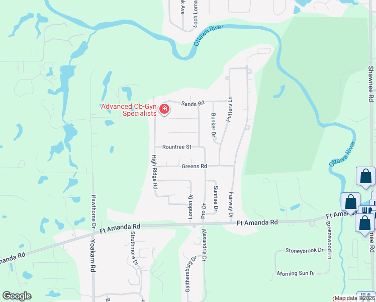 map of restaurants, bars, coffee shops, grocery stores, and more near 1554 Pro Drive in Lima