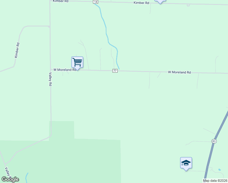 map of restaurants, bars, coffee shops, grocery stores, and more near 1207 West Moreland Road in Wooster