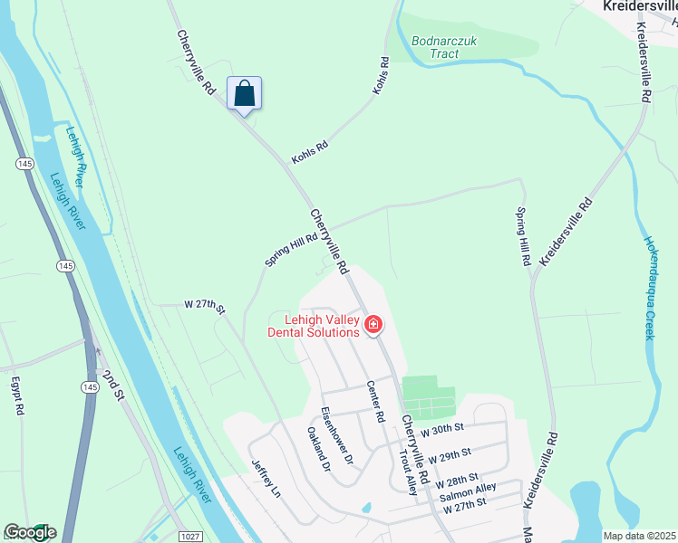 map of restaurants, bars, coffee shops, grocery stores, and more near 3405 Cherryville Road in Northampton