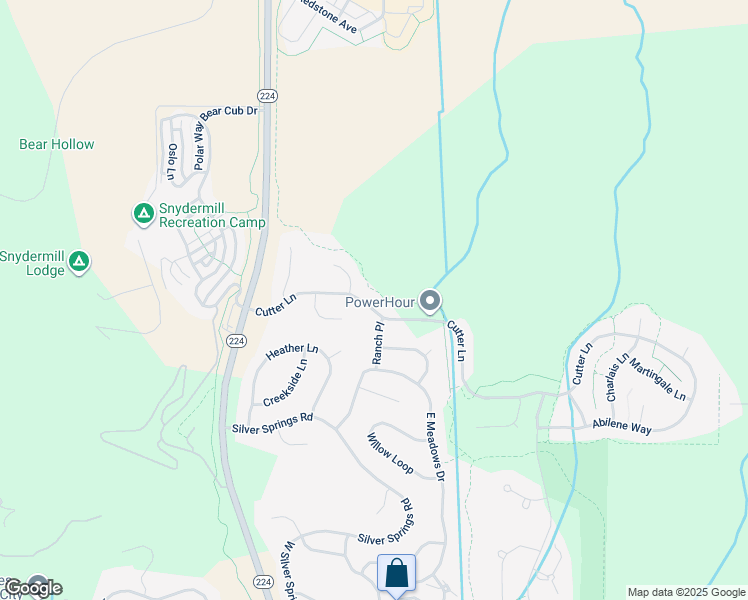 map of restaurants, bars, coffee shops, grocery stores, and more near 1542 Cutter Lane in Park City