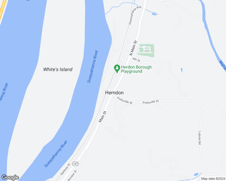 map of restaurants, bars, coffee shops, grocery stores, and more near 115 North Main Street in Herndon