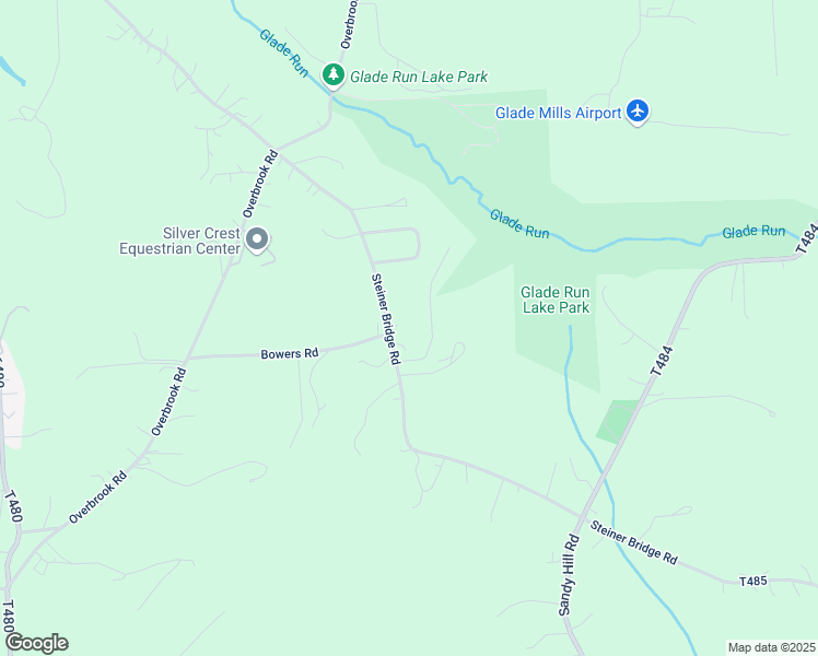 map of restaurants, bars, coffee shops, grocery stores, and more near 403 Steiner Bridge Road in Valencia