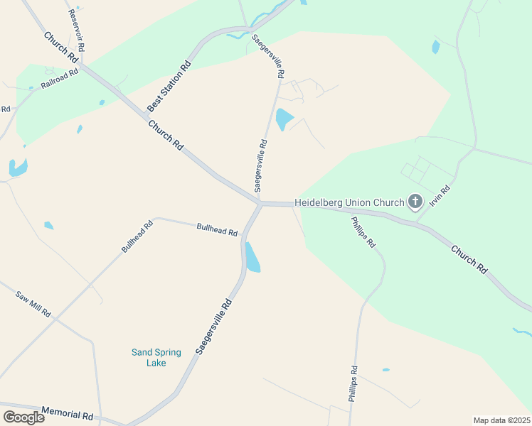 map of restaurants, bars, coffee shops, grocery stores, and more near 7193 Saegersville Rd in Germansville