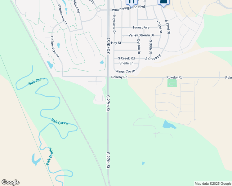 map of restaurants, bars, coffee shops, grocery stores, and more near 10000-11498 South 27th Street in Roca